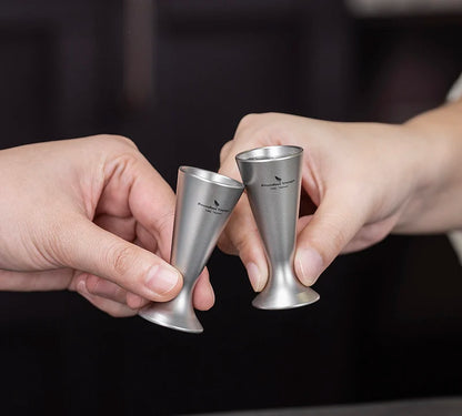 Titanium Mini Shot Glasses Cups Wine Drinking Cups