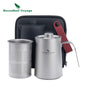 Titanium Travel 380ml Kung Fu Tea Pot Cups Set