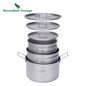 1.2L 1.8L 2.4L Titanium Pot 0.7L Camping Kettle Cookware
