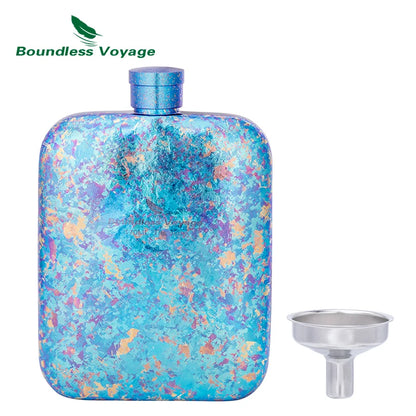 170ml Titanium Hip Flask Liquor Flask