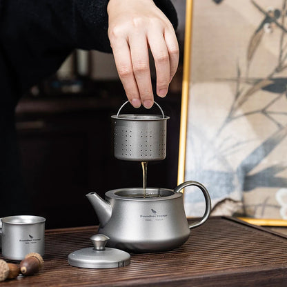 300ml Titanium Teapot with Infuser Chinese Tea Set