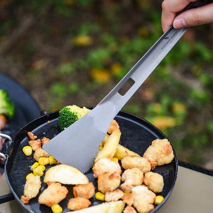 Titanium Alloy Multi Tong Spork Shovel Spatula All-In-One Utensil Portable Camping BBQ
