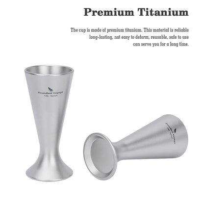 Titanium Mini Shot Glasses Cups Wine Drinking Cups