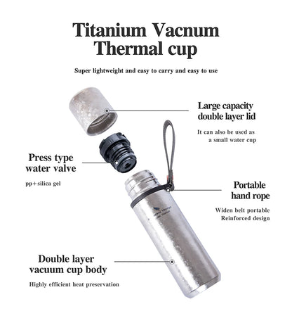 510ml Titanium Vacuum Cup Thermos Bottle