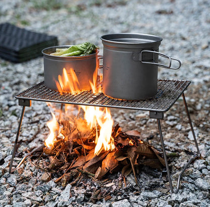 Titanium Grill Camping Table Lightweight Net BBQ Wire Mesh Grate
