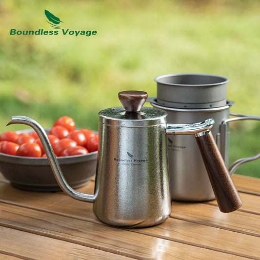 300ml Titanium Gooseneck Kettle with Lid