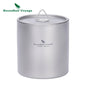 Titanium Double Walled Cups with Lid