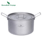 1.2L 1.8L 2.4L Titanium Pot 0.7L Camping Kettle Cookware