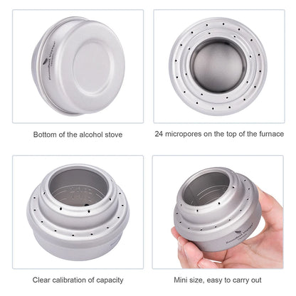 Titanium Spirit Stove Camping Alcohol Stove