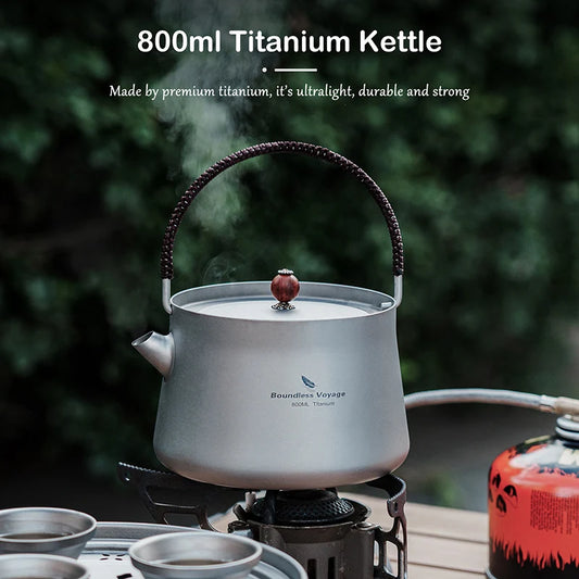 800ml Titanium Jug Lightweight Tea Pot