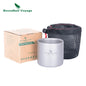 Titanium Cup Camping Mug Outdoor 4 in 1 Double Walled
