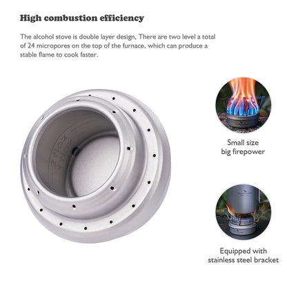 Titanium Spirit Stove Camping Alcohol Stove