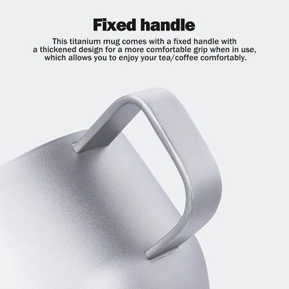 200ml Titanium Espresso Coffee Cup Double Wall Mug