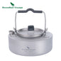 700ml Titanium Kettle Camping Tea Pot Water Jug