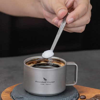 5pcs Titanium Mini Coffee Spoon
