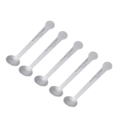 5pcs Titanium Mini Coffee Spoon