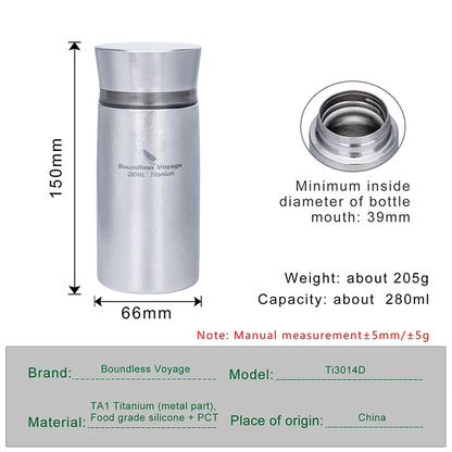 280ml Titanium Vacuum Flask