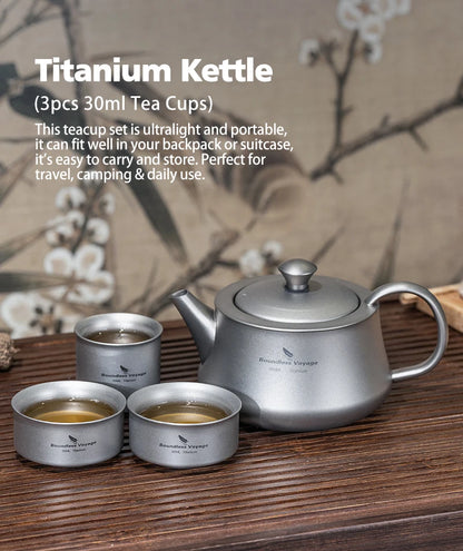 300ml Titanium Teapot with Infuser Chinese Tea Set