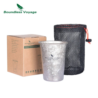 350ml Titanium Beer Cup Single Layer Mug Coffee Tea Cola Cup