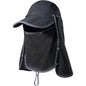 Foldable Fishing Cap with Neck Flap, UPF 50+ Sun Protection, Windproof, Removable Design, Multi-Level Adjustment